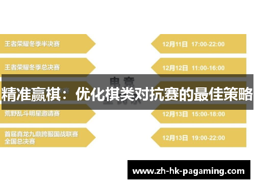 精准赢棋：优化棋类对抗赛的最佳策略