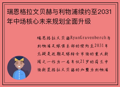瑞恩格拉文贝赫与利物浦续约至2031年中场核心未来规划全面升级